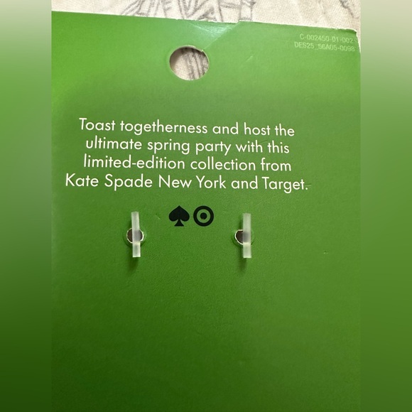 Kate Spade x Target Striped Heart Purse Coin Charm keychain - Picture 6 of 9